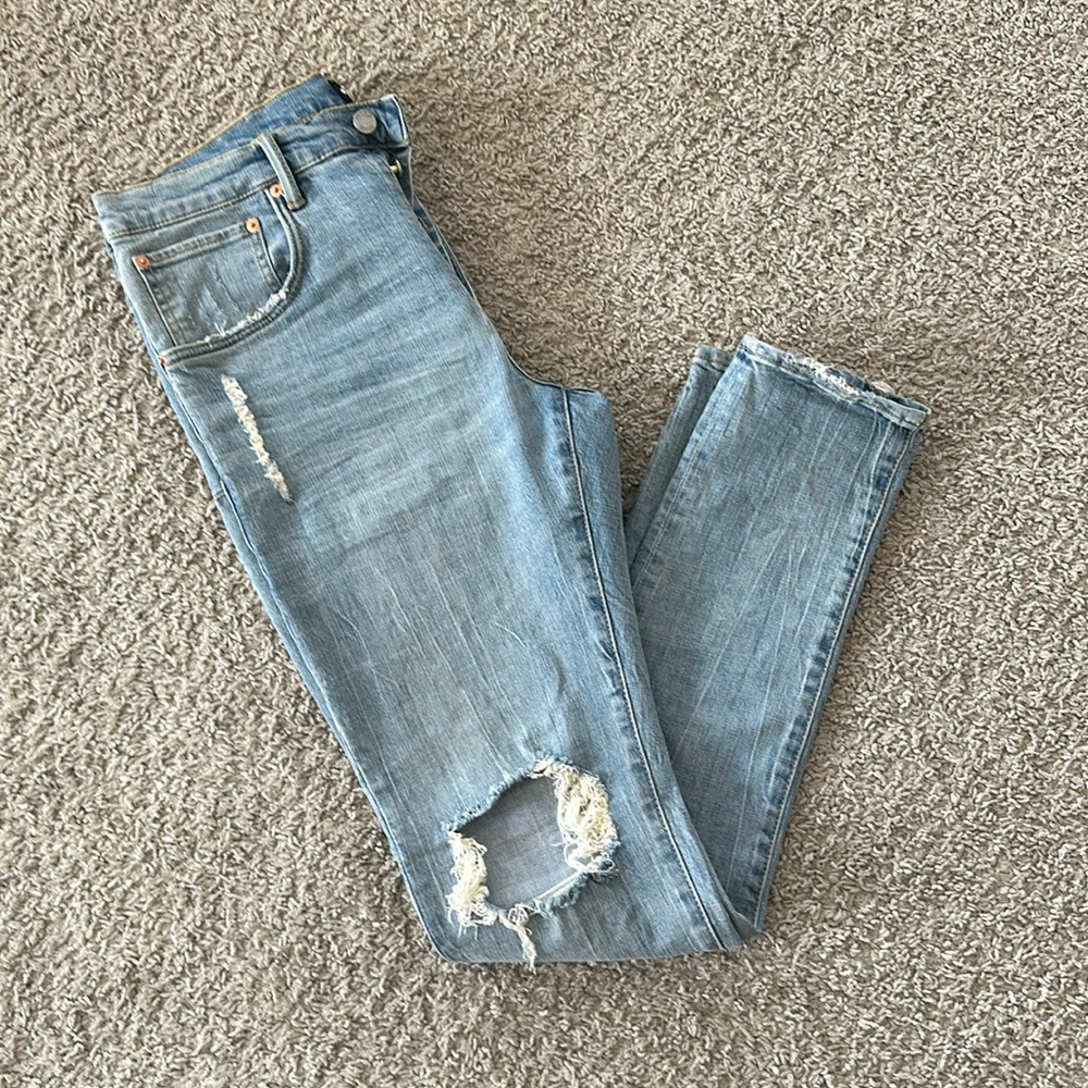 Purple Brand Blue distress jeans, size 34